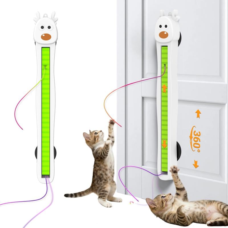 🐱✨Auto Motion Flying Rope Cat Toy — From Lazy to Crazy