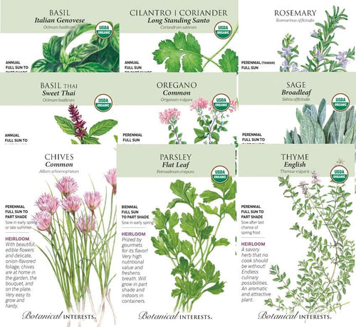 Culinary Herb Garden Seed Collection