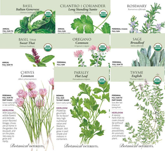 Culinary Herb Garden Seed Collection
