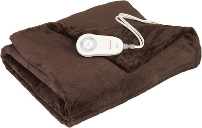 Electric Royal Luxe Microplush Heated Blanket, 12 Heat Settings, 12-Hour Auto Shut-Off, Fast Heating, Warm & Cozy, Machine Washable, Dove Gray Color, Full (84" x 72")