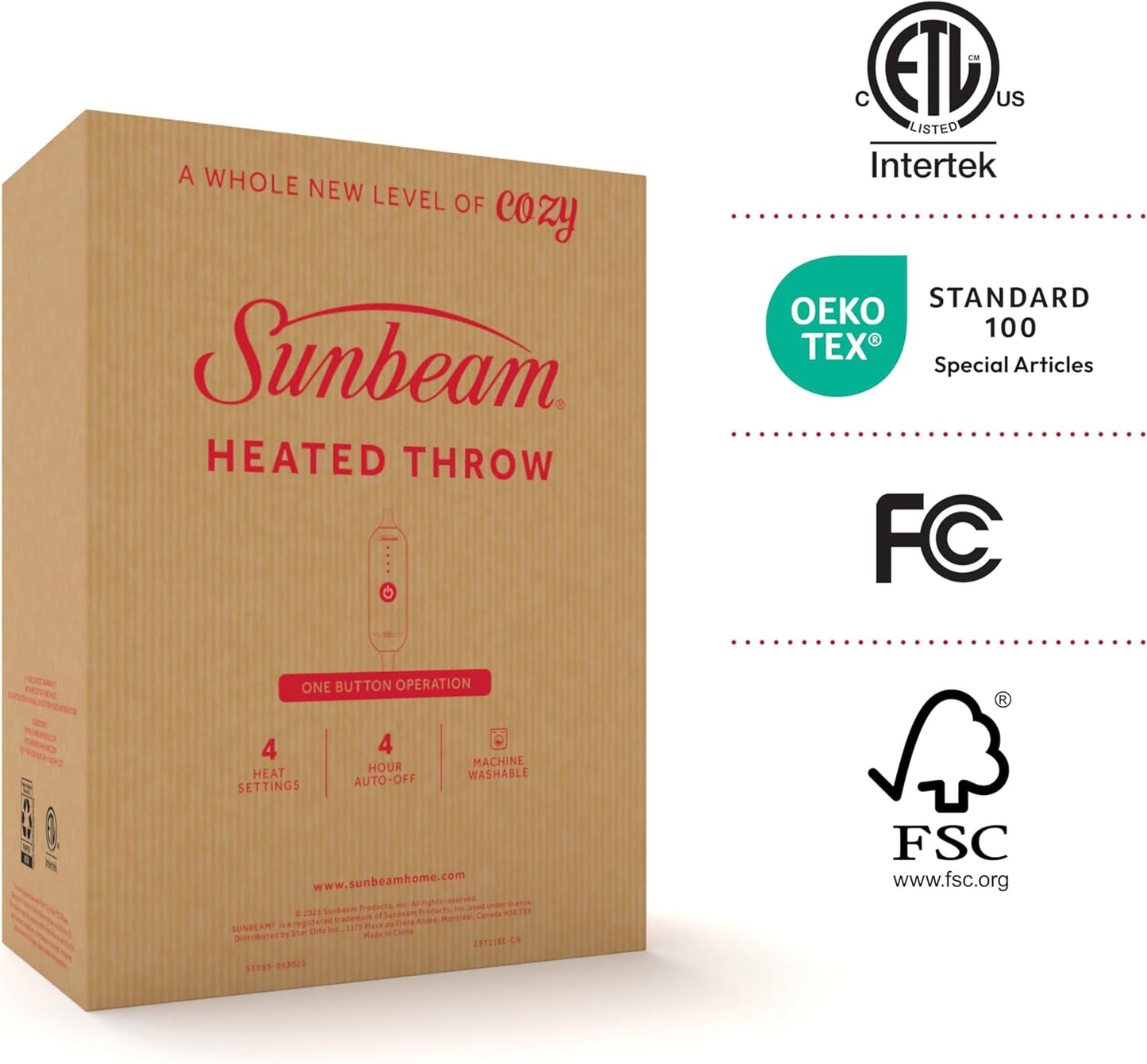 Electric Royal Luxe Microplush Heated Blanket, 12 Heat Settings, 12-Hour Auto Shut-Off, Fast Heating, Warm & Cozy, Machine Washable, Dove Gray Color, Full (84" x 72")