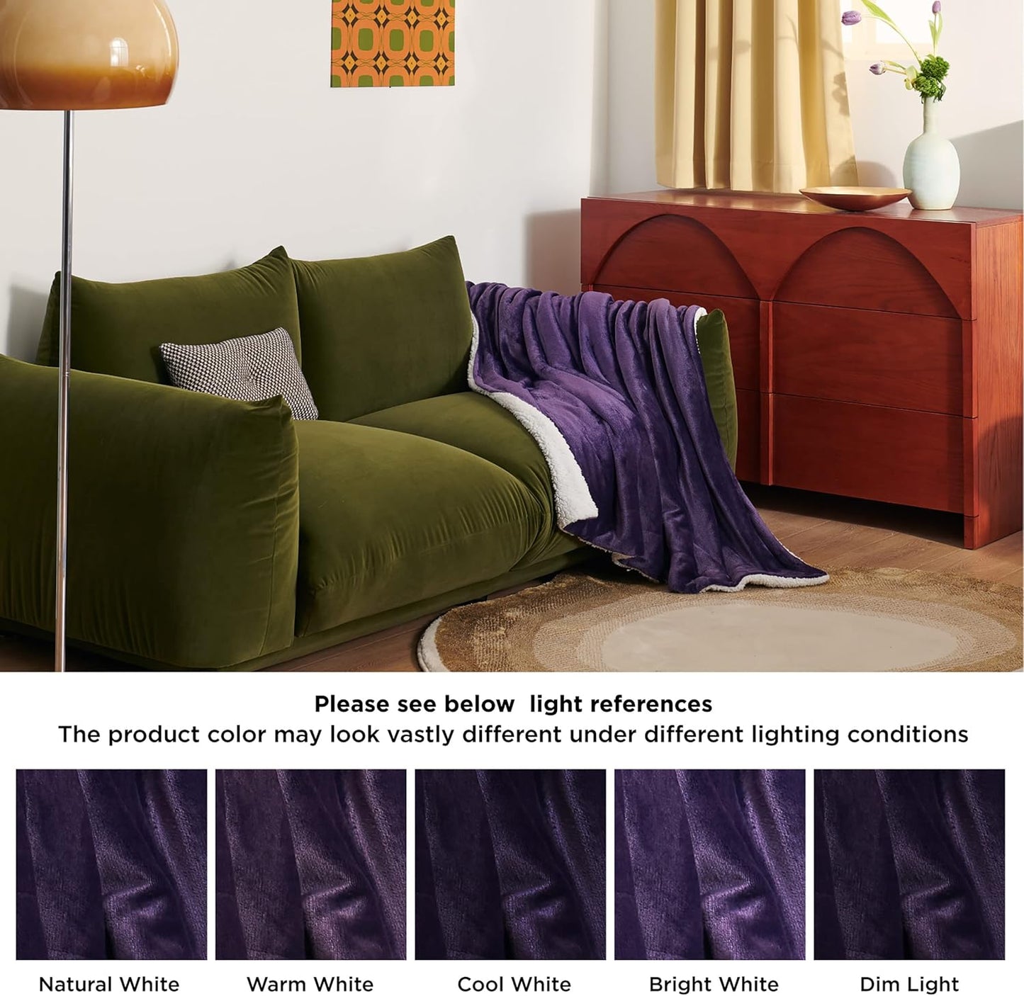 GentleSoft Sherpa Fleece Throw Blanket Twin Size for Couch - Thick and Warm Throw for Women and Men, Soft Fuzzy Plush Blanke for Winter, Grey, 60x80 Inches