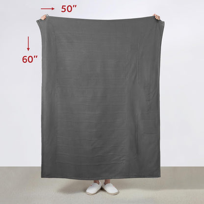 Electric Royal Luxe Microplush Heated Blanket, 12 Heat Settings, 12-Hour Auto Shut-Off, Fast Heating, Warm & Cozy, Machine Washable, Dove Gray Color, Full (84" x 72")