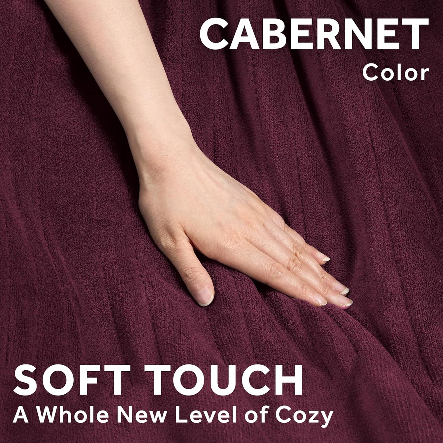 Electric Royal Luxe Microplush Heated Blanket, 12 Heat Settings, 12-Hour Auto Shut-Off, Fast Heating, Warm & Cozy, Machine Washable, Dove Gray Color, Full (84" x 72")