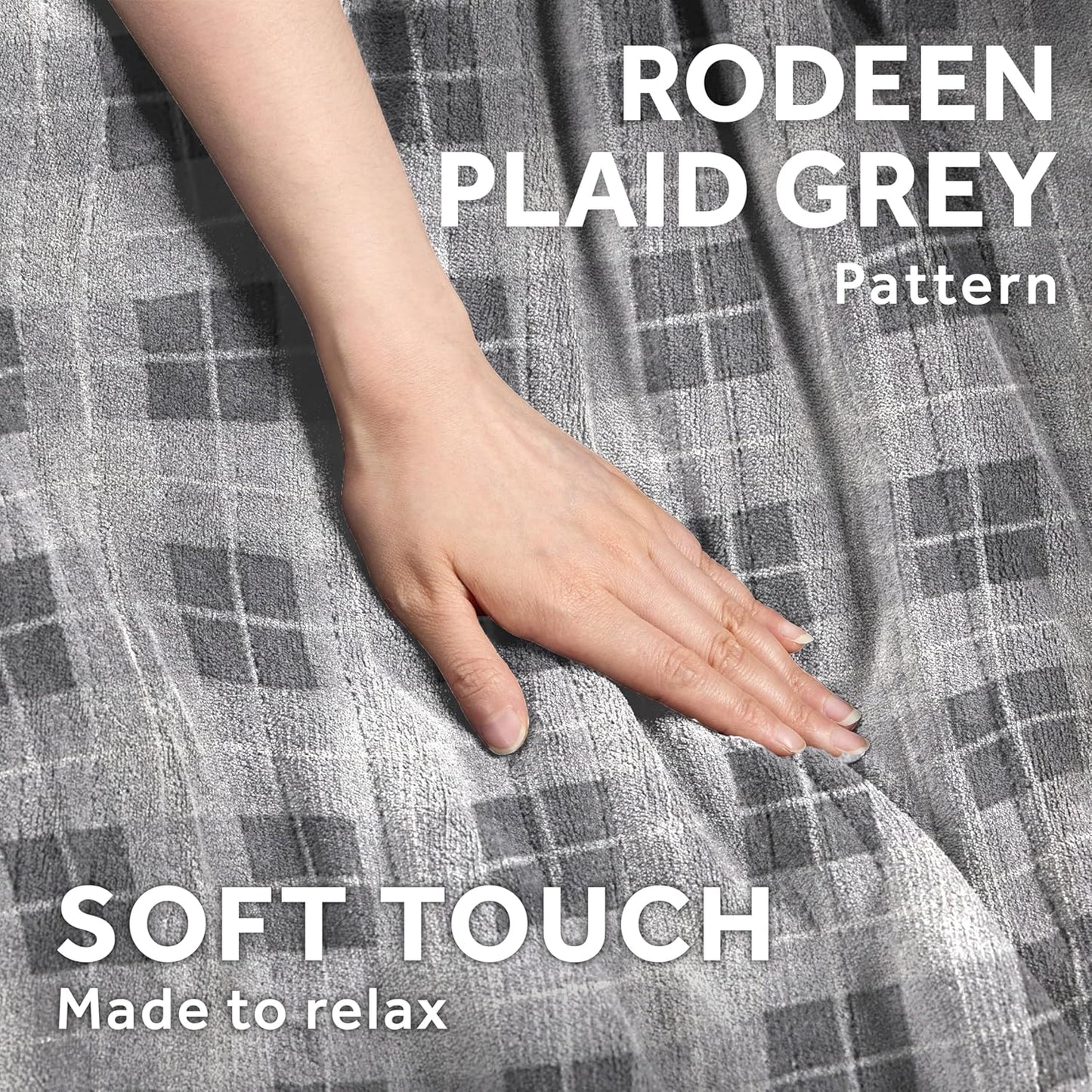 Electric Royal Luxe Microplush Heated Blanket, 12 Heat Settings, 12-Hour Auto Shut-Off, Fast Heating, Warm & Cozy, Machine Washable, Dove Gray Color, Full (84" x 72")