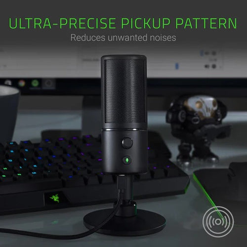 USB Super Cardioid Condenser Microphone - Black